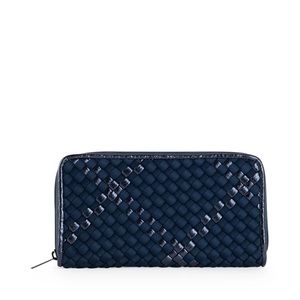 BRAND NEW HAUTE SHORE CASH PACIFIC WOVEN NAVY WALLET NWT IN ORIGINAL PACKAGING